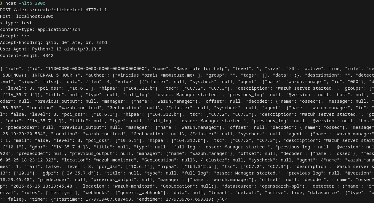 terminal result